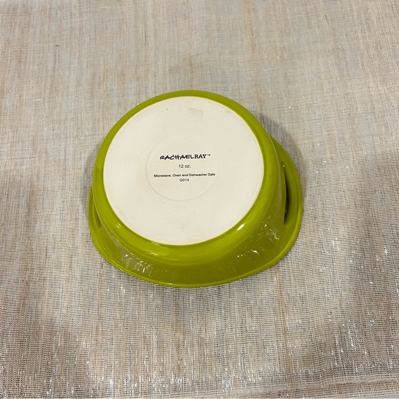 Rachel Ray Small Casserole 12 Oz. Lime Green Ceramic Serving Bowl Bakeware - Picture 6 of 7
